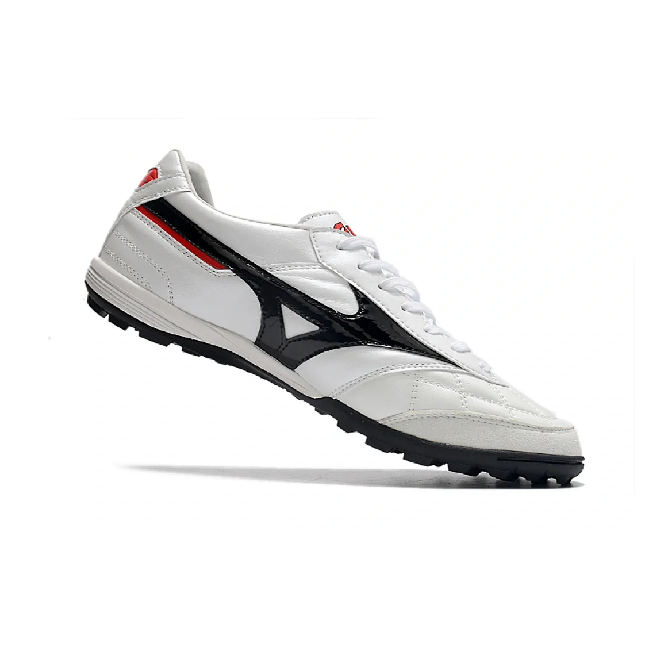 Botas de fútbol Mizuno Morelia Sala Turf TF blancas y negras