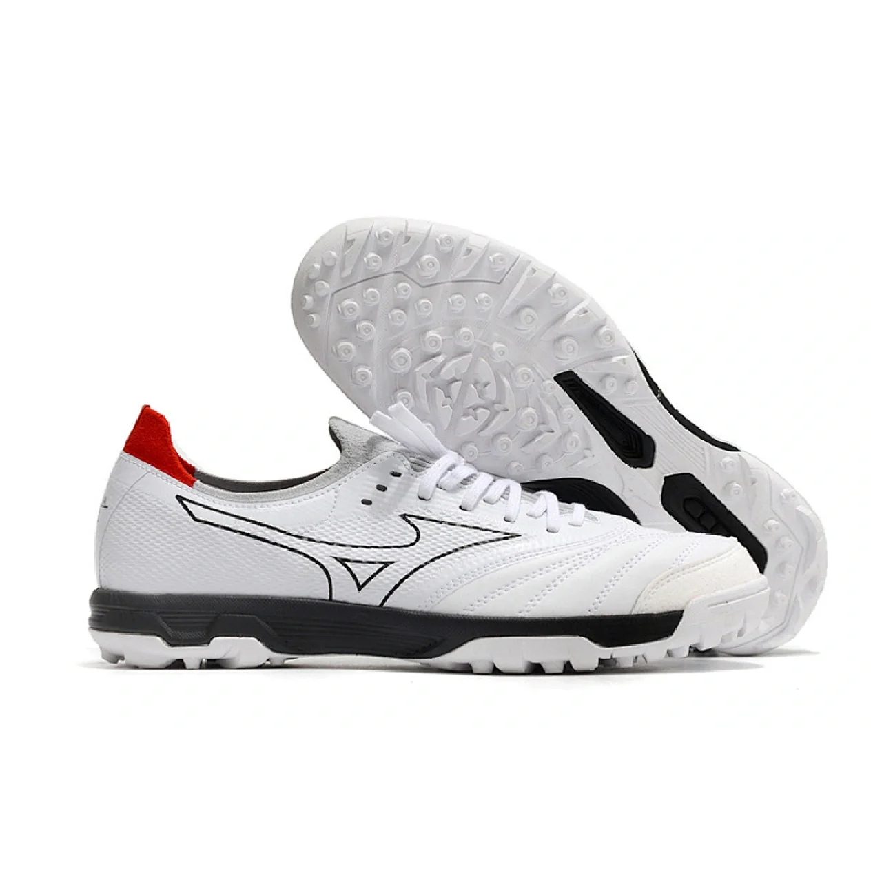 Botas de fútbol Mizuno Neo Sala Turf TF blancas y negras