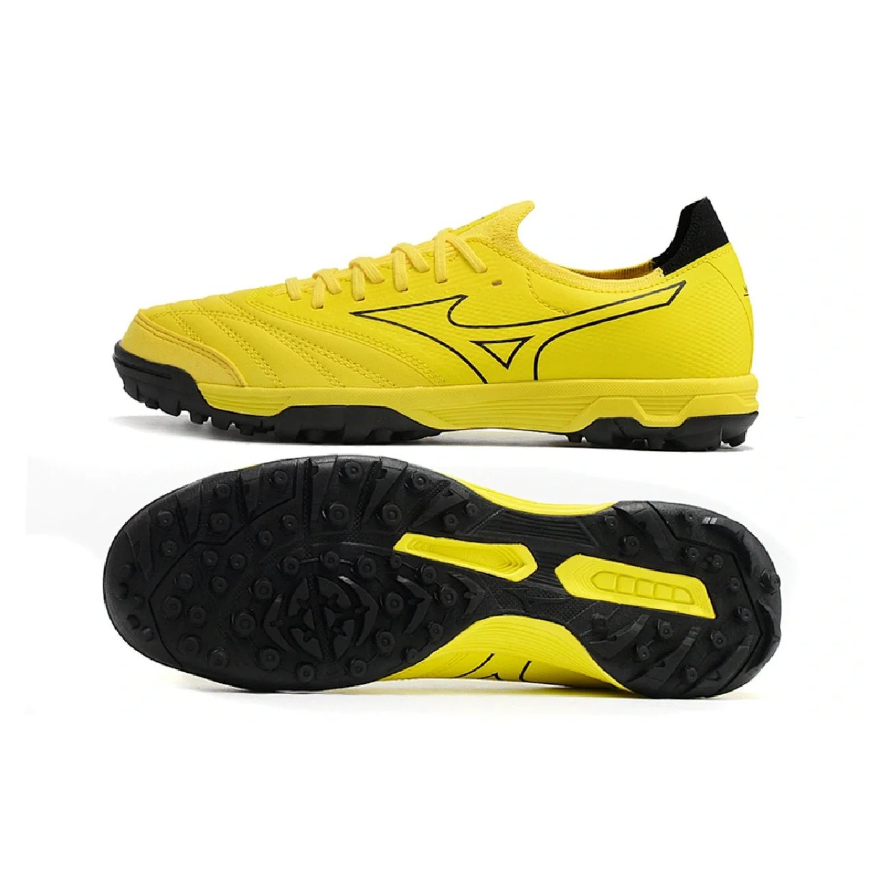 Bota de fútbol Mizuno Neo Sala Turf TF amarilla y negra