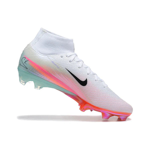 Botas de fútbol Nike Air Zoom Mercurial Superfly 10 Elite para niños, color blanco, Sam Kerr Pack, terreno firme FG