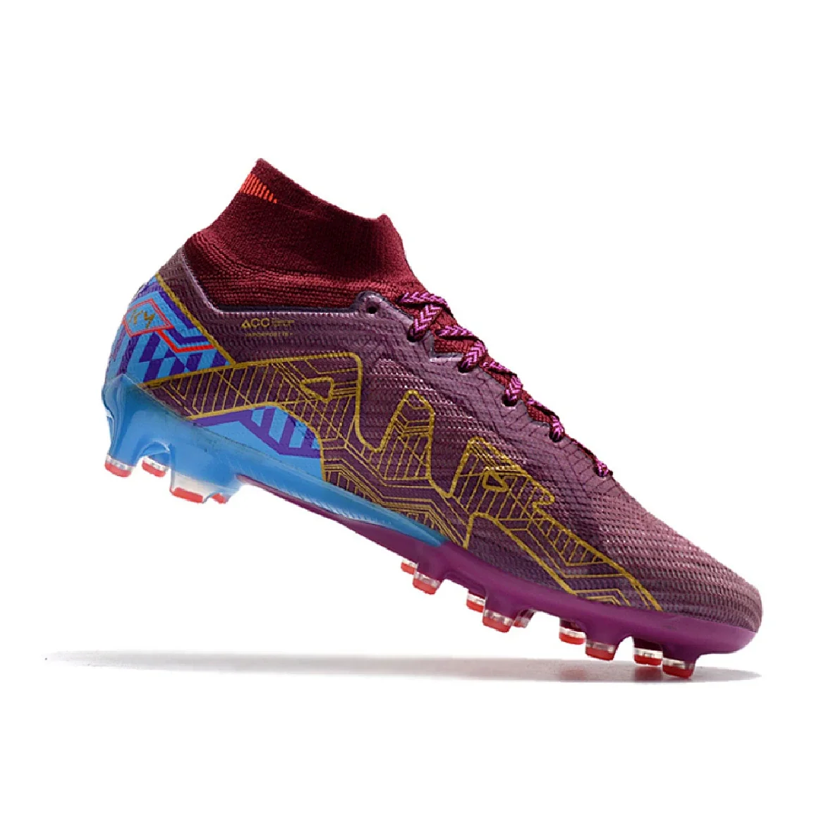 Botas de fútbol Nike Air Zoom Mercurial Superfly 9 Elite Mbappé para césped artificial AG, color morado