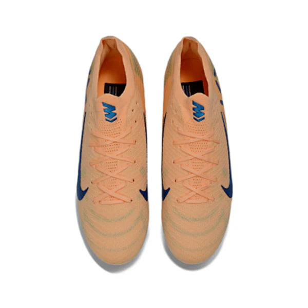 Botas de fútbol Nike Air Zoom Mercurial Vapor 16 Elite Mbappé para niños, color naranja, para césped artificial AG