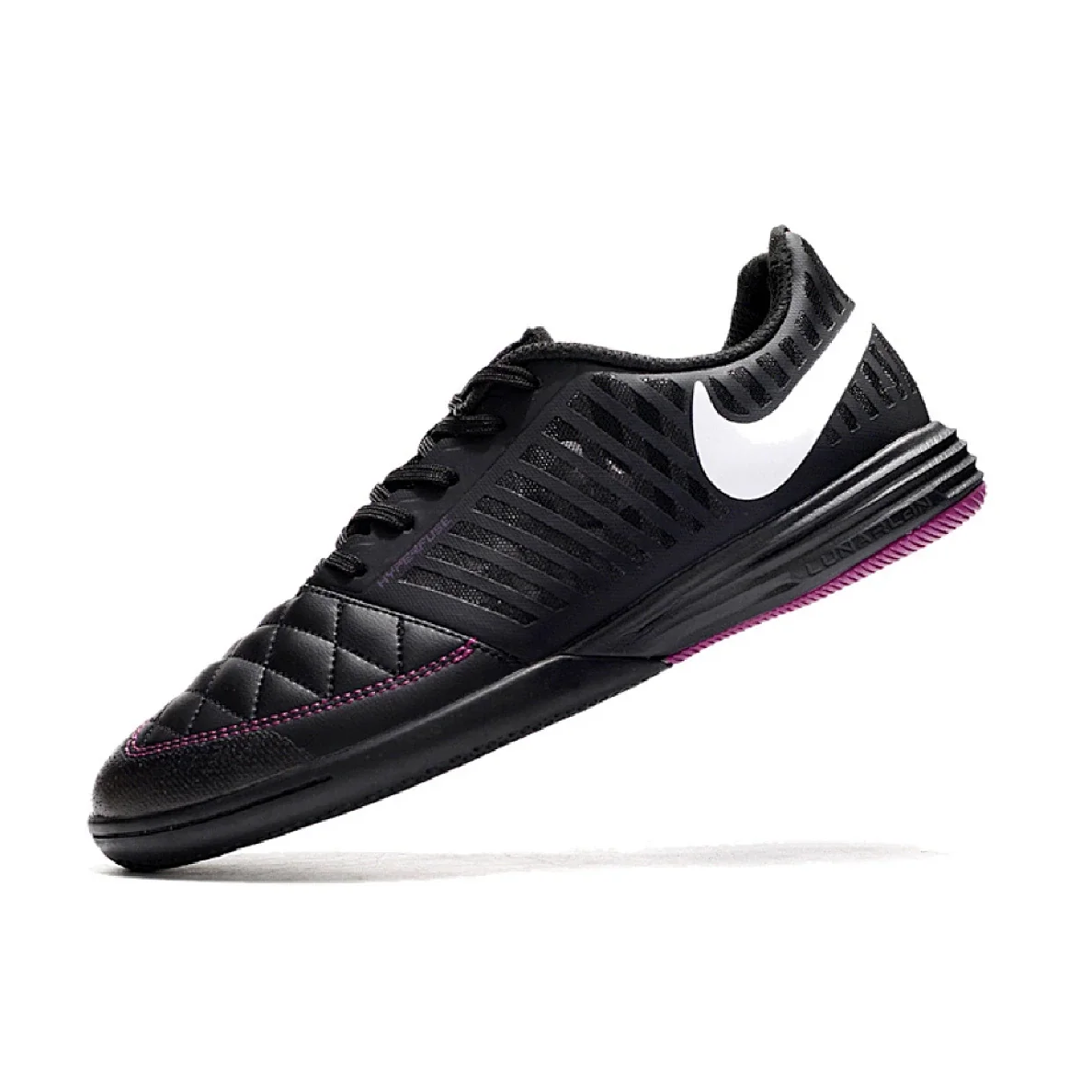 Nike Lunar Gato II Black and Pink Indoor IC Football Boot