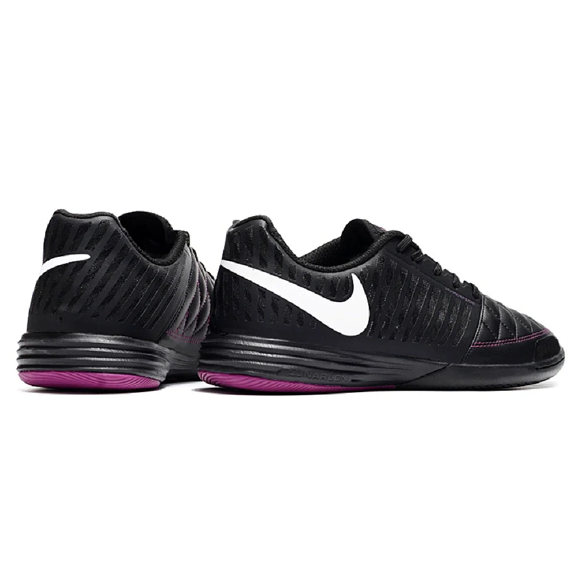 Nike Lunar Gato II Black and Pink Indoor IC Football Boot