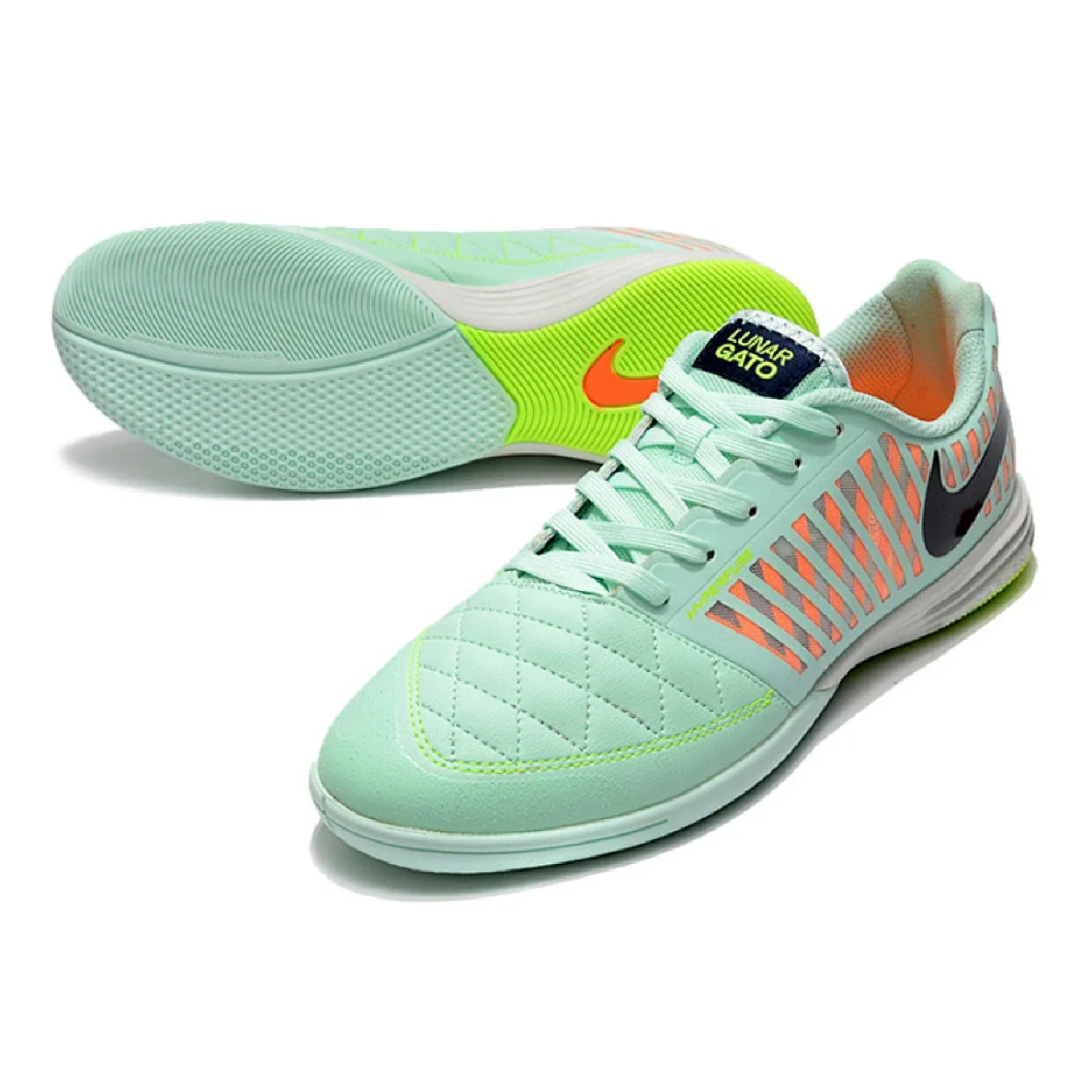 Nike Lunar Gato II Bonded Pack Black and White Indoor IC Football Boot