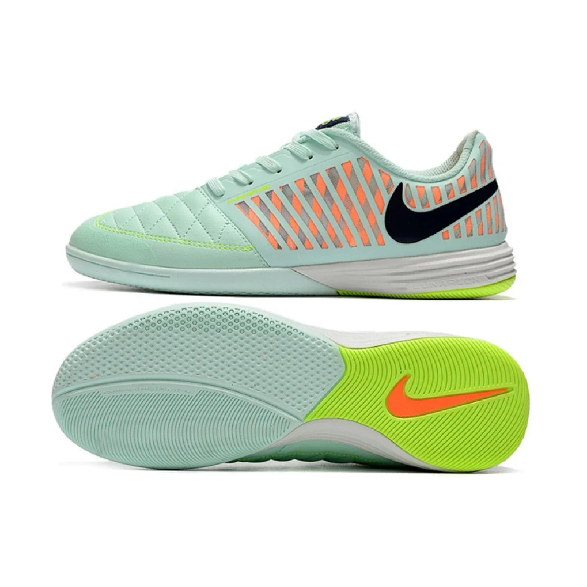 Nike Lunar Gato II Bonded Pack Black and White Indoor IC Football Boot