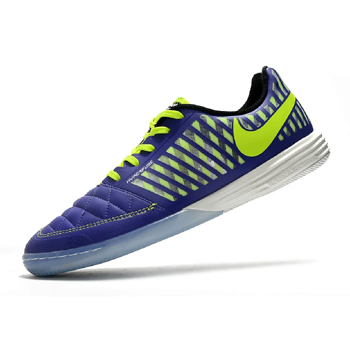 Nike Lunar Gato II IC Purple and Green Indoor IC Football Boot