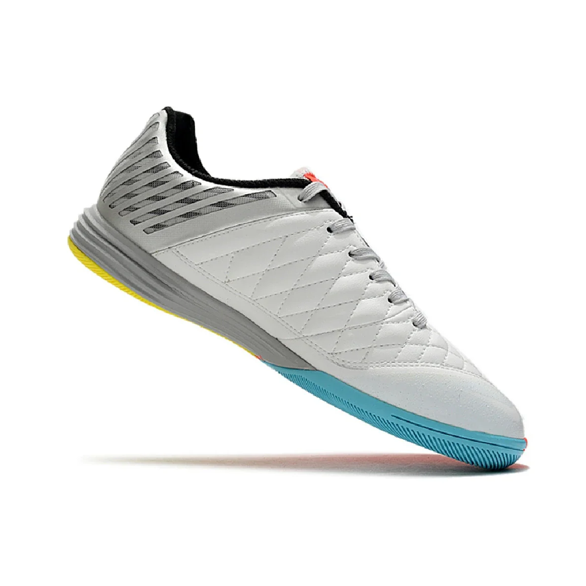 Nike Lunar Gato II White and Gray Indoor IC Football Boot