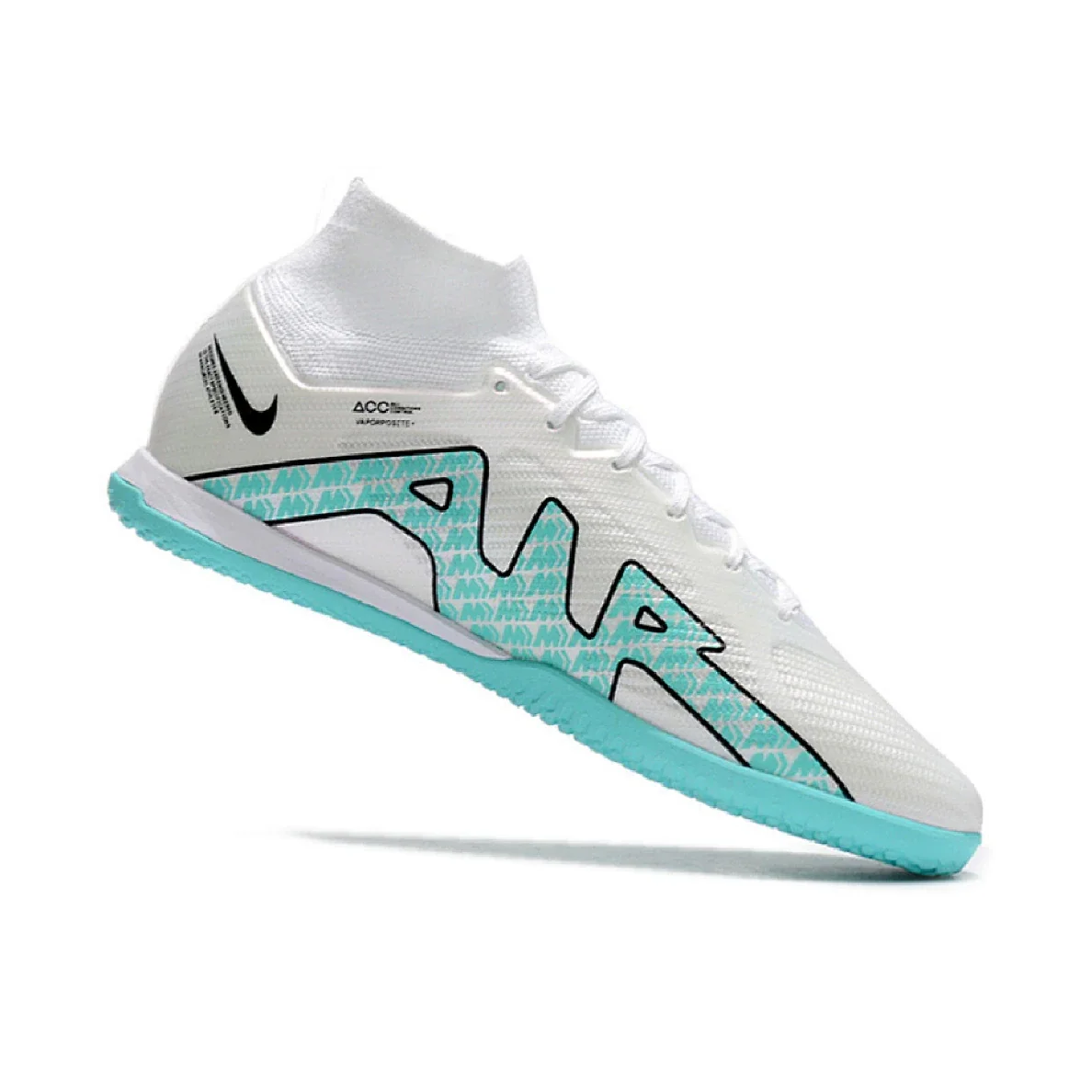 Botas de fútbol sala Nike Mercurial Superfly 9 Elite IC blancas y azules