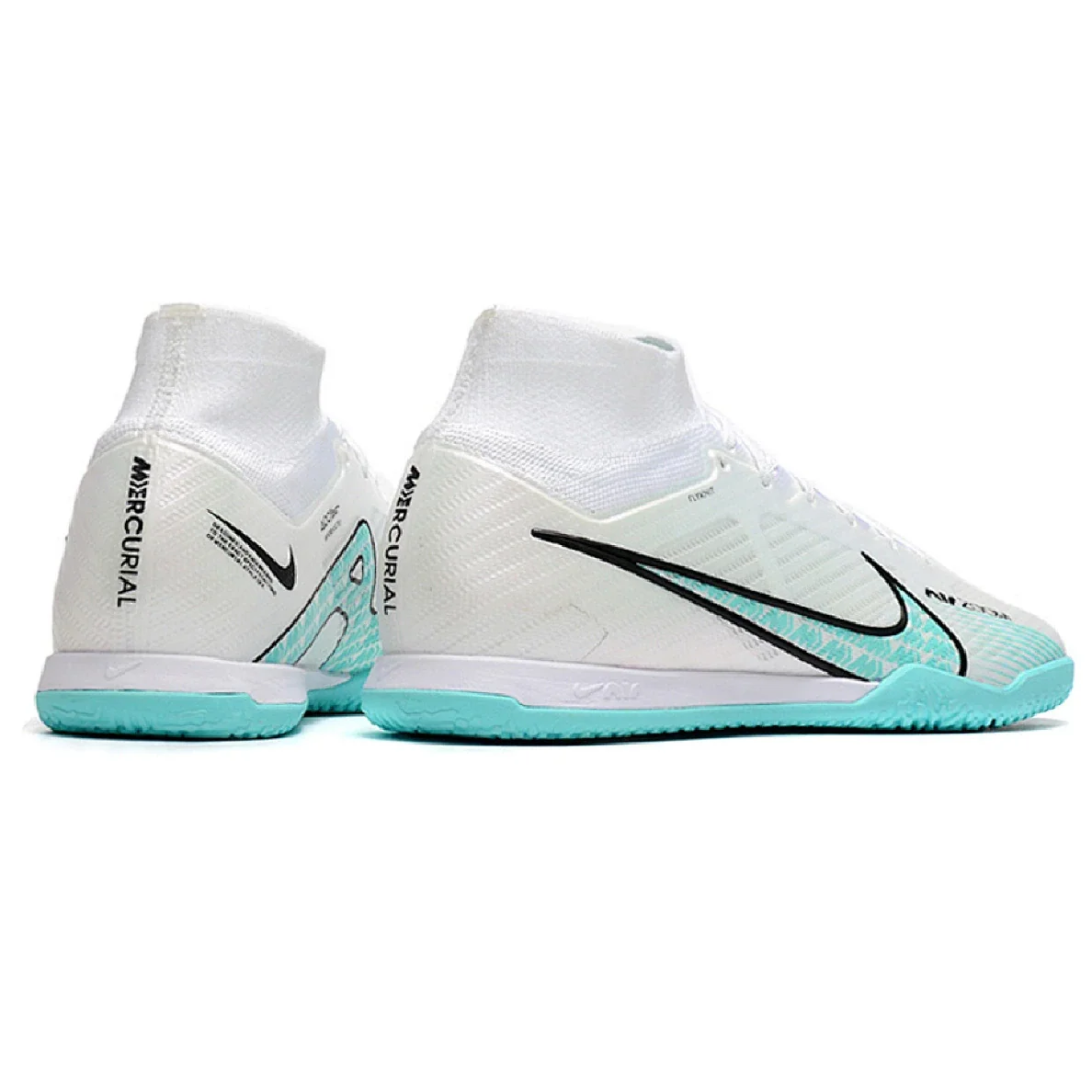 Botas de fútbol sala Nike Mercurial Superfly 9 Elite IC blancas y azules