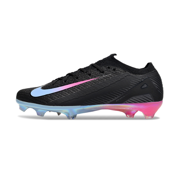 Botas de fútbol Nike Mercurial Vapor 16 Elite para niños, color negro, azul y rosa, para terreno firme FG