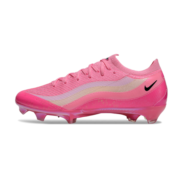 Botas de fútbol Nike Mercurial Vapor 16 Elite Air Max 95 rosa para terreno firme FG para niños