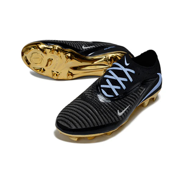 Nike Phantom 6 Elite Black and Golden Firm Ground FG Football Boot