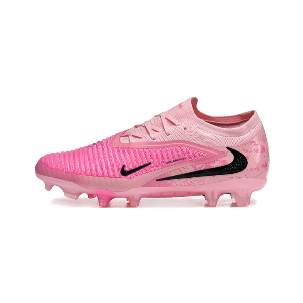 Botas de fútbol Nike Phantom 6 Elite FG para niños, color rosa claro y terreno firme