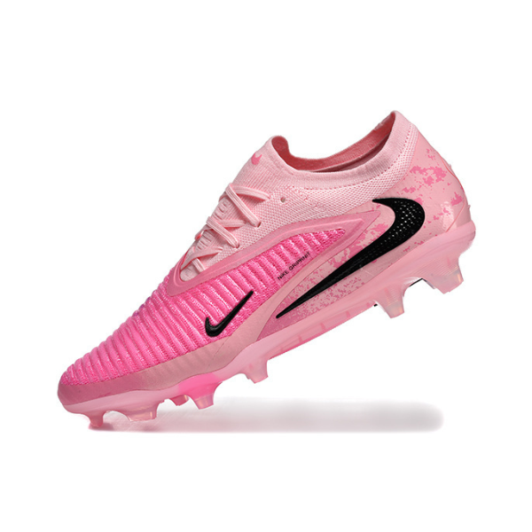 Botas de fútbol Nike Phantom 6 Elite FG para niños, color rosa claro y terreno firme