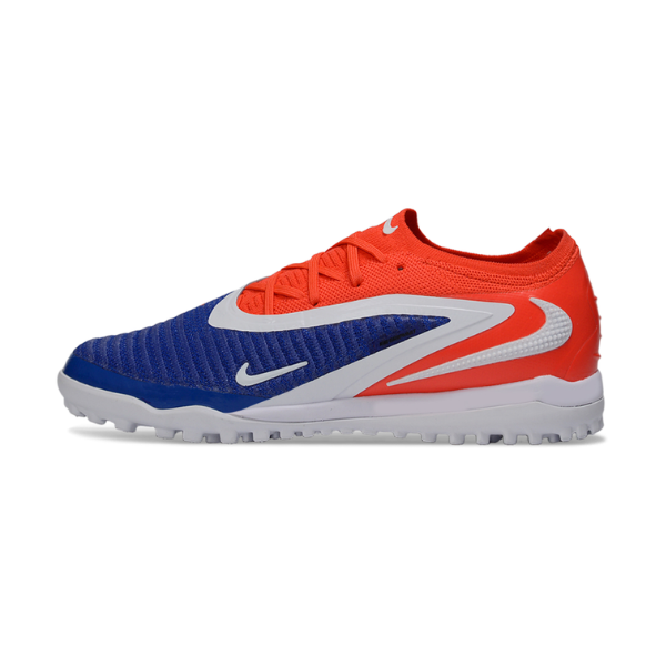 Botas de fútbol Nike Phantom 6 Elite Turf TF para niños, color naranja y azul