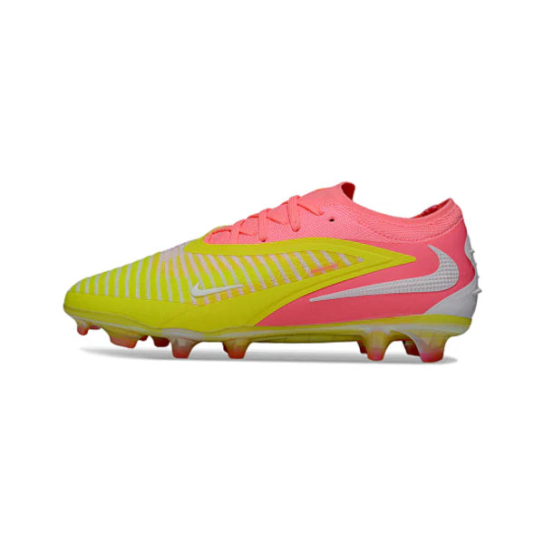 Nike Phantom 6 Elite Pink, Yellow and White Firm Ground FG Football Boot