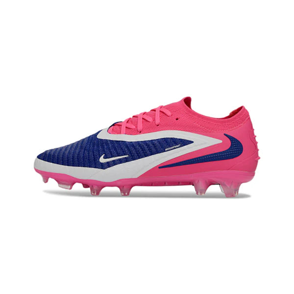 Nike Phantom 6 Elite Pink, White and Blue Firm Ground FG Football Boot