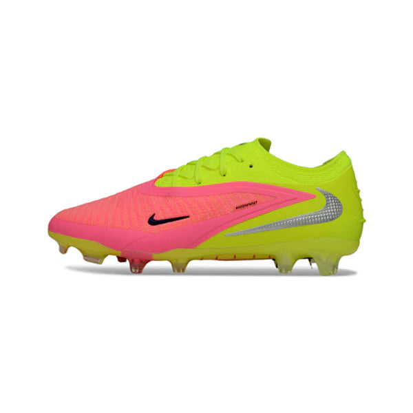 Nike Phantom 6 Elite Yellow, Silver and Pink Firm Ground FG Football Boot