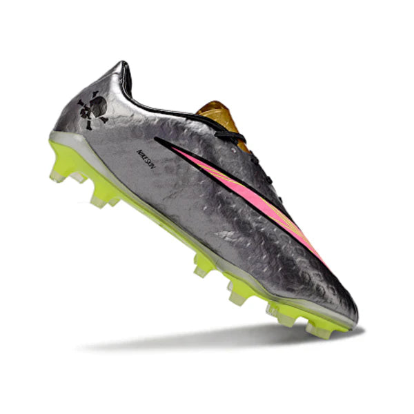 Botas de fútbol Nike Phantom Hypervenom Elite Silver Firm Ground FG para niños