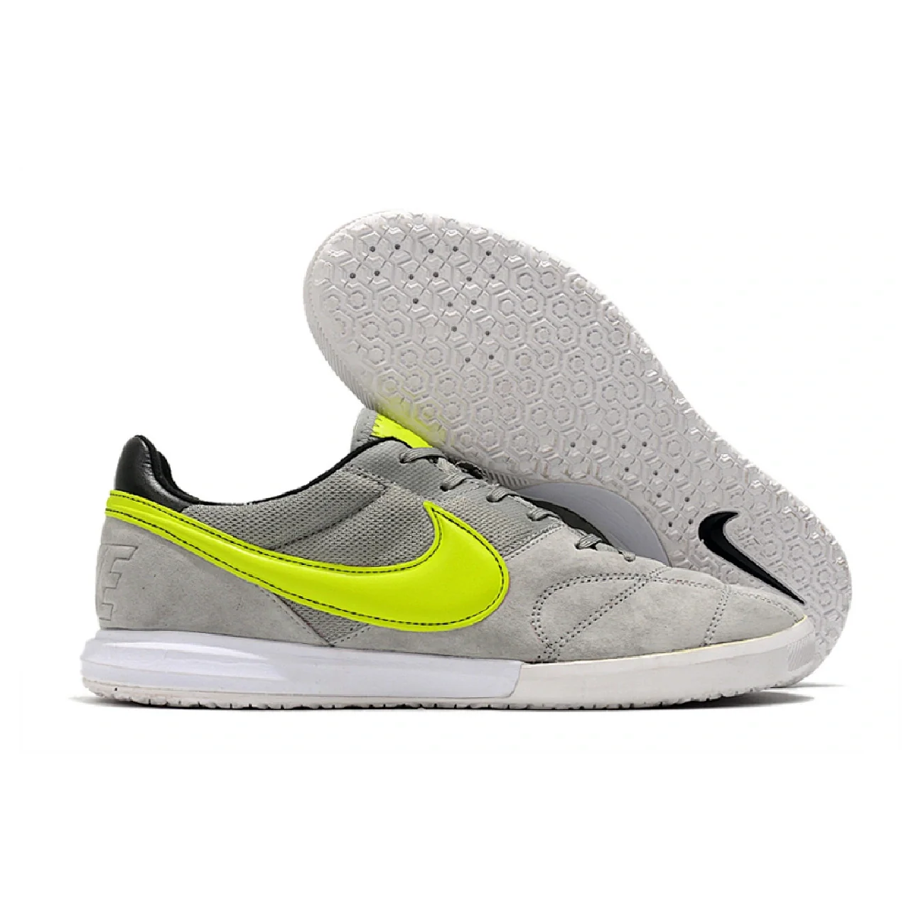 Nike Premier II Gray and Green Indoor IC Football Bootd
