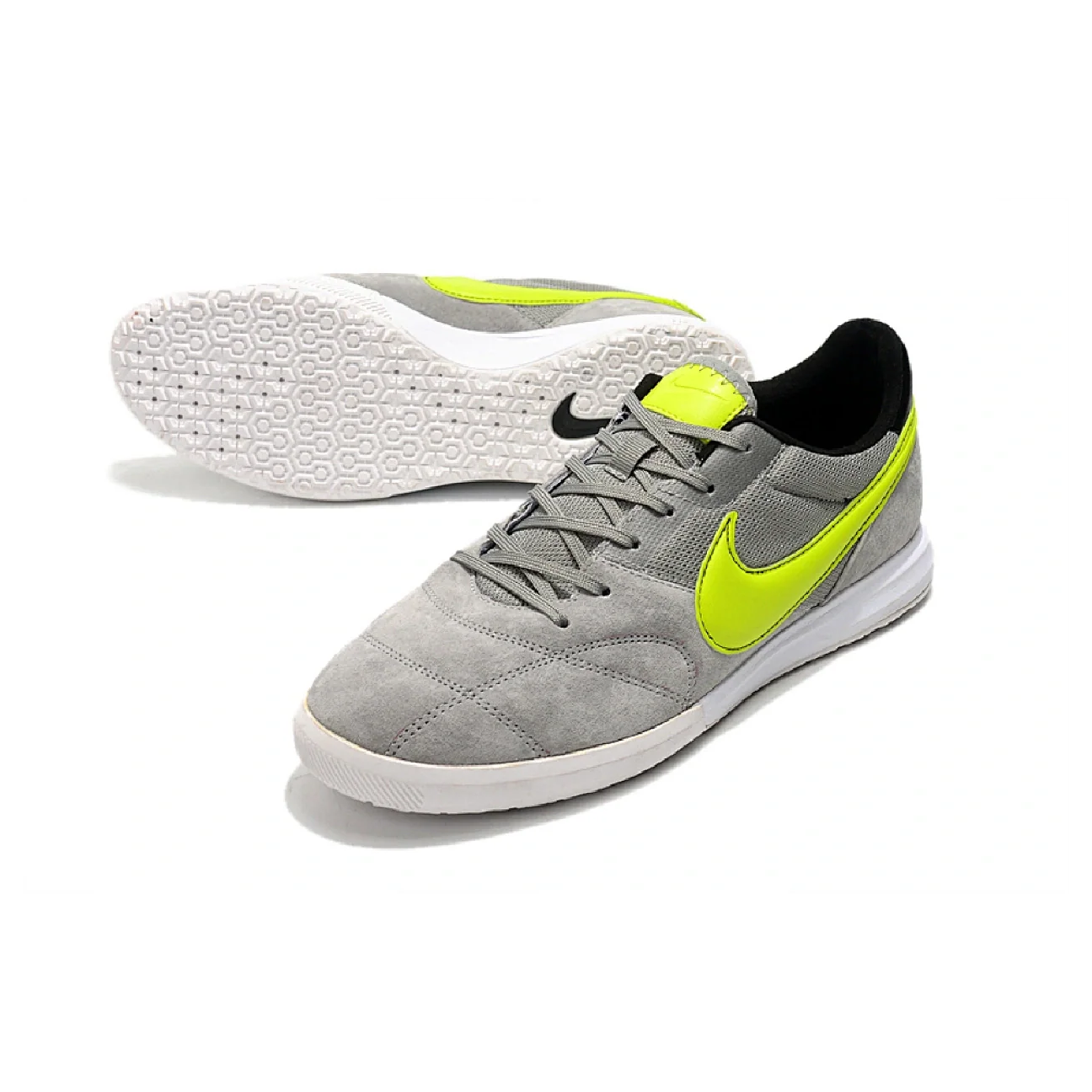 Nike Premier II Gray and Green Indoor IC Football Bootd