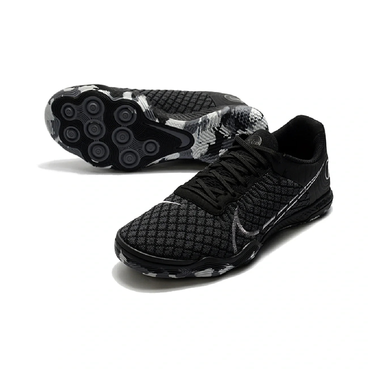 Nike Reactgato Black and Gray Indoor IC Football Boot