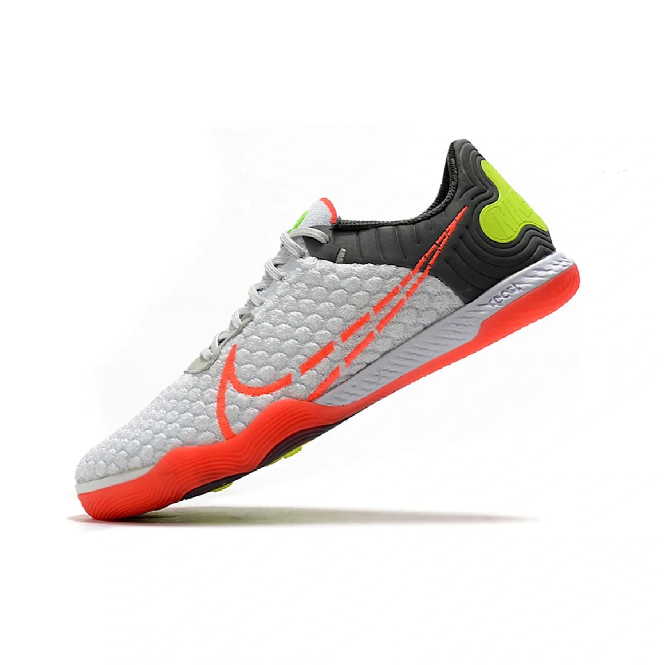 Nike Reactgato IC White Gray and Orange Indoor IC Football Boot