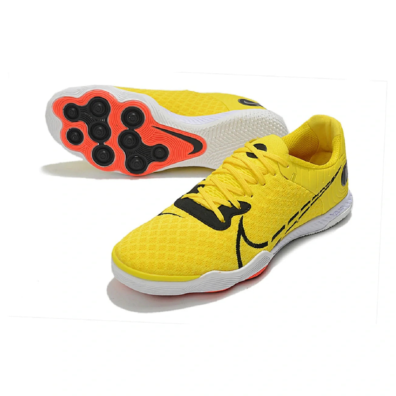 Nike Reactgato Laceless Yellow Indoor IC Football Boot