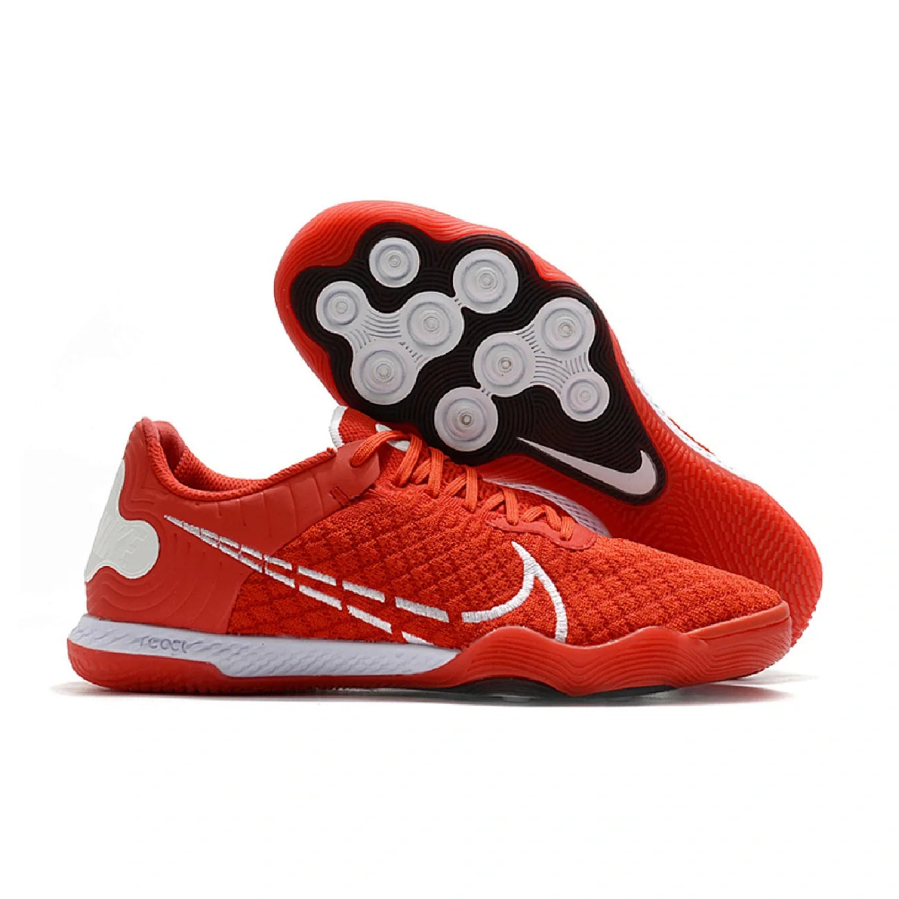 Nike Reactgato Red and White Indoor IC Football Boot