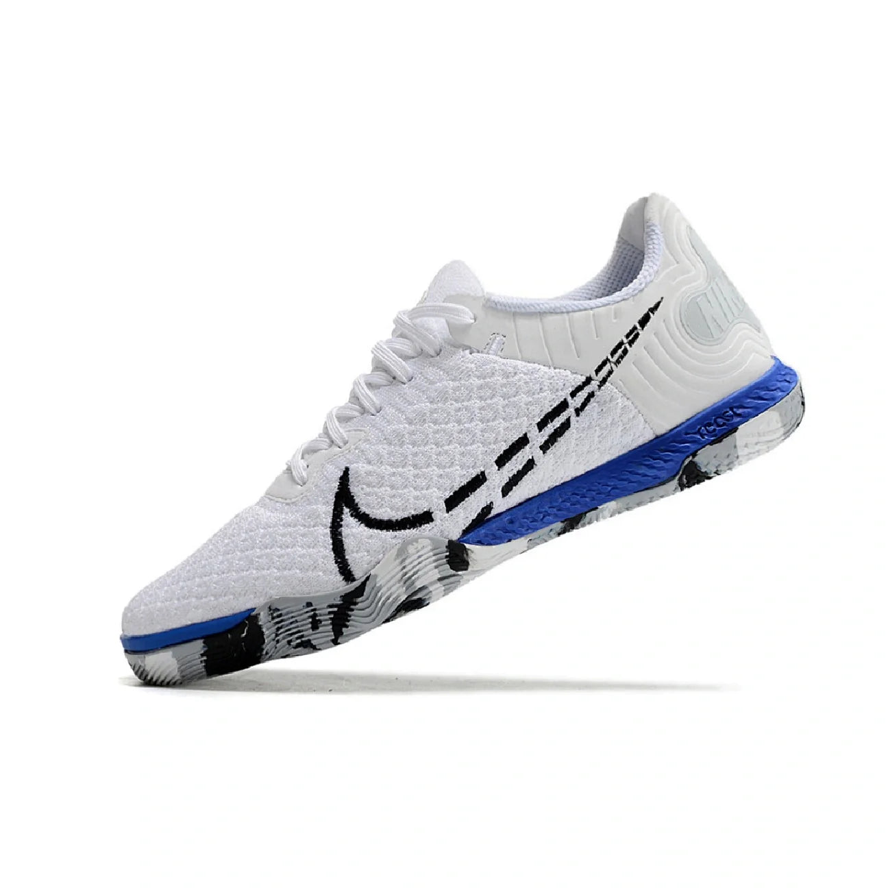 Nike Reactgato White and Blue Indoor IC Football Boot