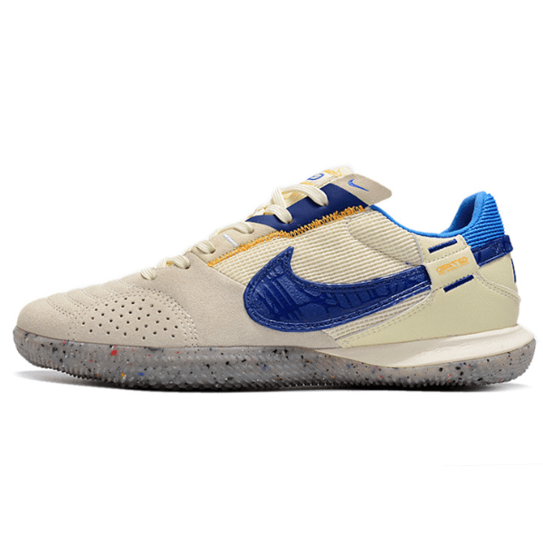 Nike Streetgato White Gray and Blue Indoor IC Football Boot