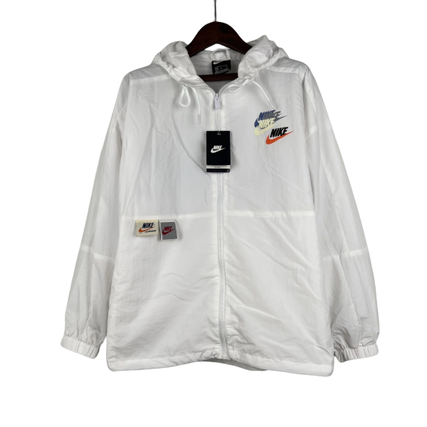 Chaqueta cortavientos blanca Nike