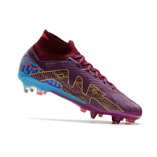 Nike Zoom Mercurial Superfly 9 Elite Purple Aluminium Studs SG Football Boot