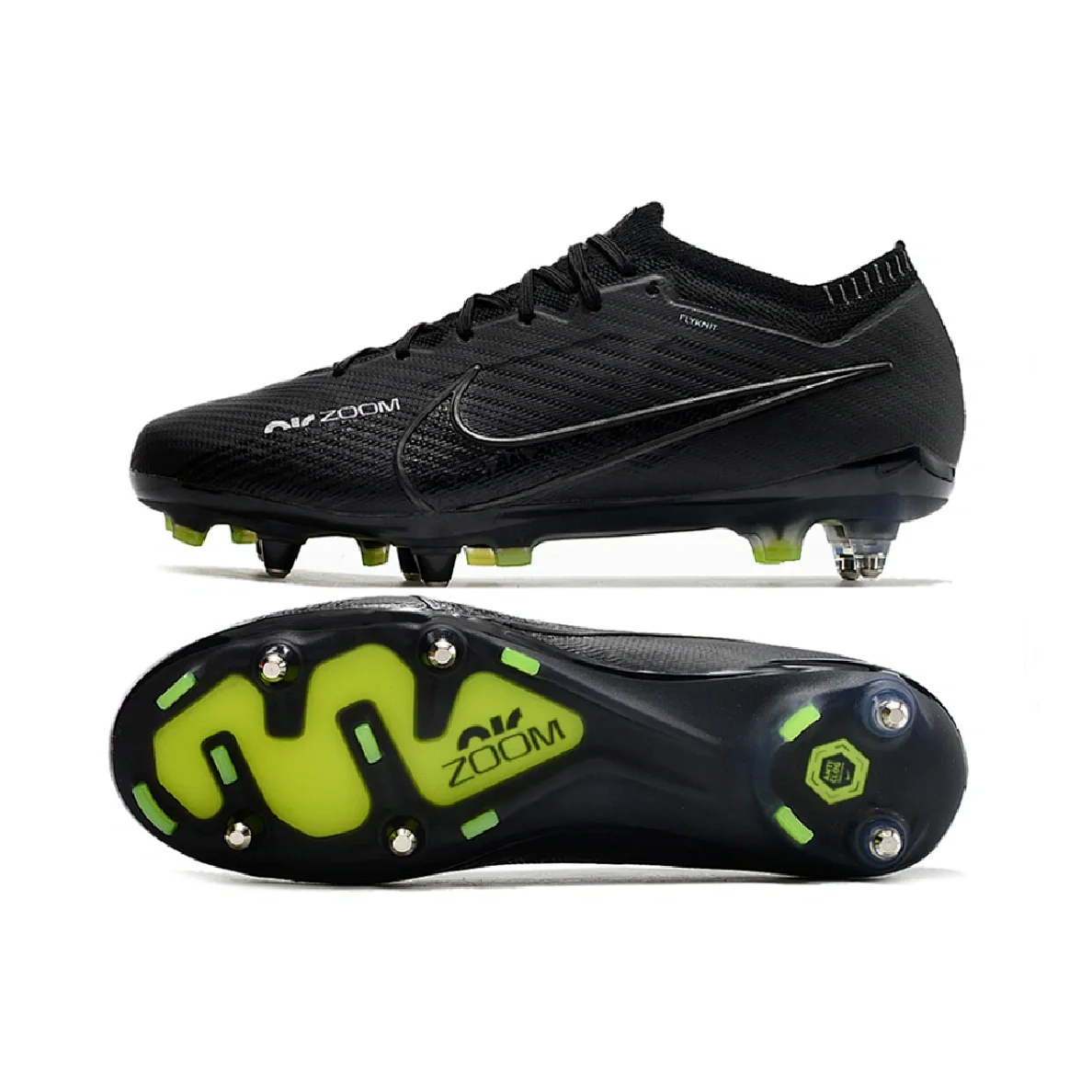 Nike Zoom Mercurial Vapor 15 Elite Black Pack Aluminium Studs SG Football Boot