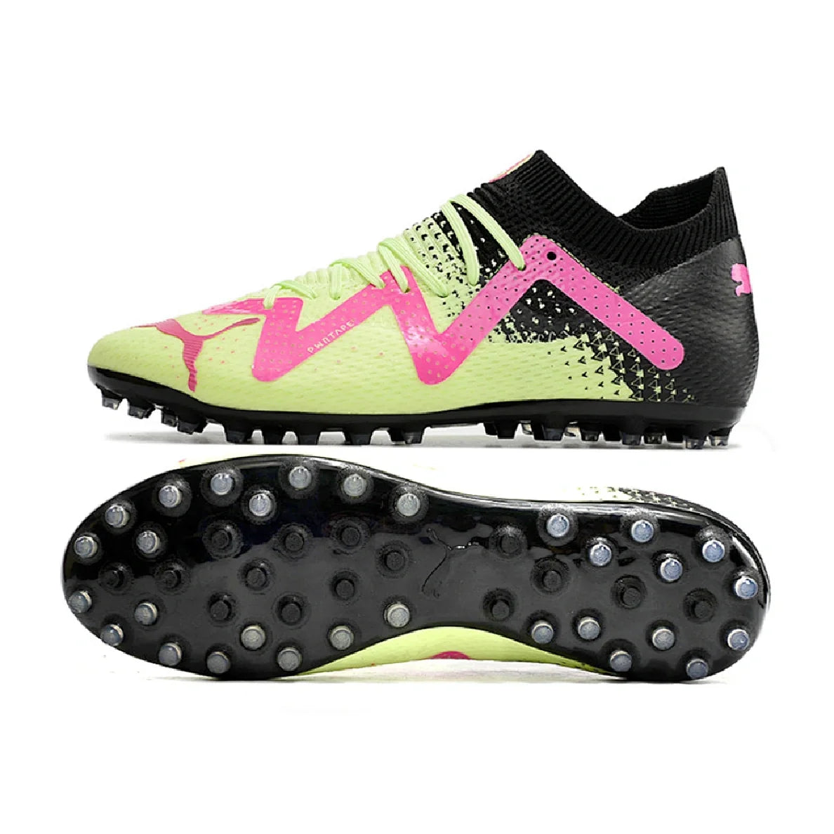 Puma Future Ultimate Green and Pink Multi Ground MG Football Boot