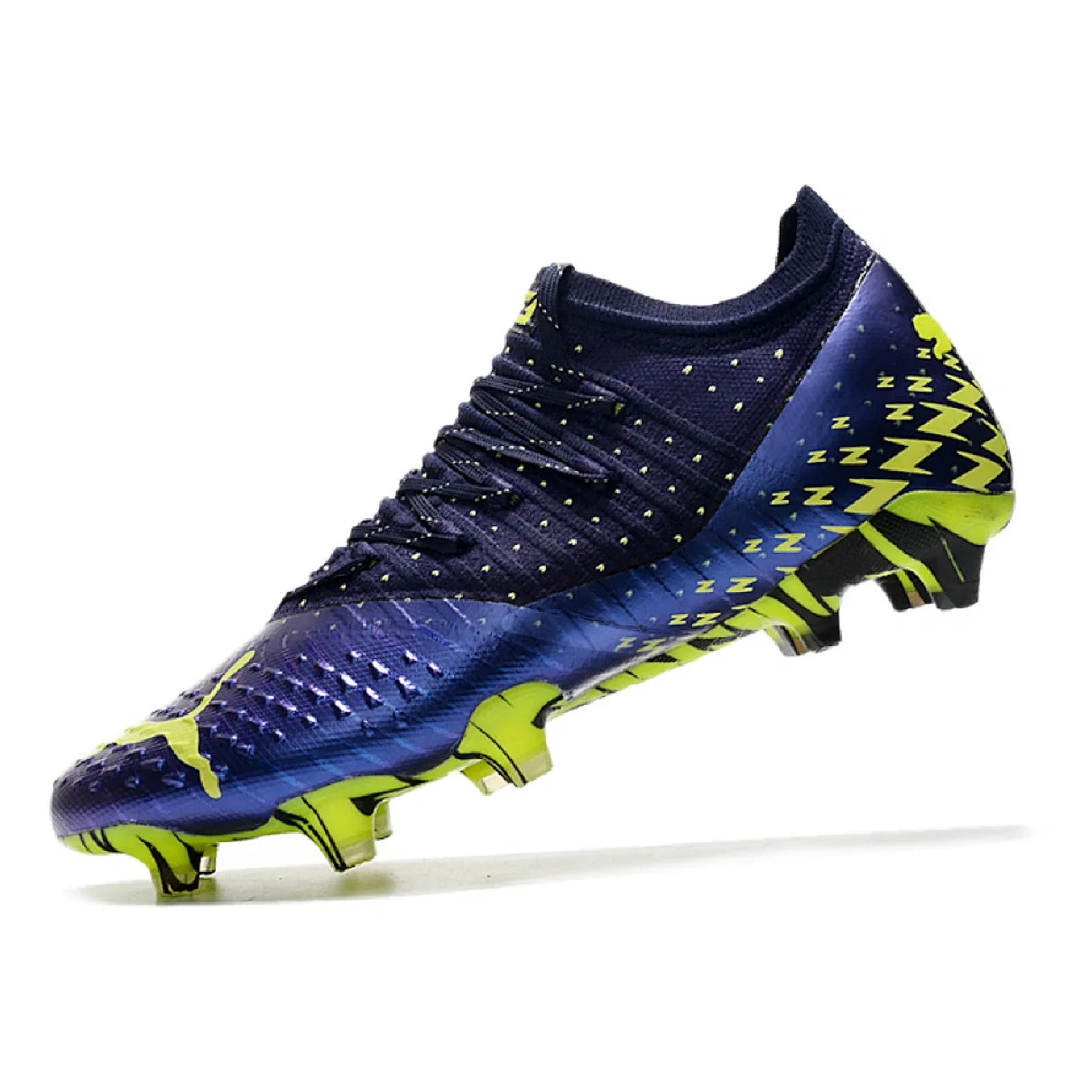 Botas de fútbol Puma Future Z 1.3 Fastest Pack, color negro y amarillo, para terreno firme FG