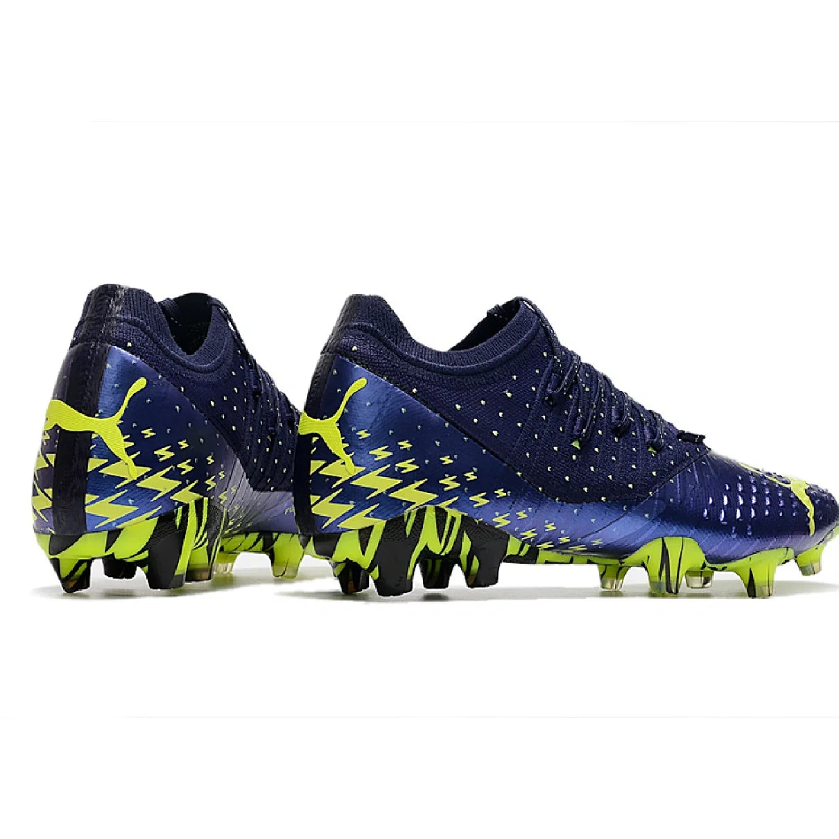 Botas de fútbol Puma Future Z 1.3 Fastest Pack, color negro y amarillo, para terreno firme FG