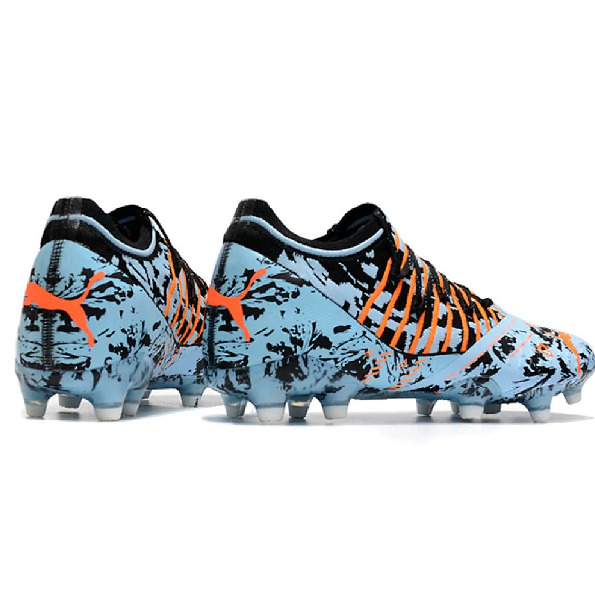 Botas de fútbol Puma Future Z 1.3 FG para terreno firme, color gris y negro