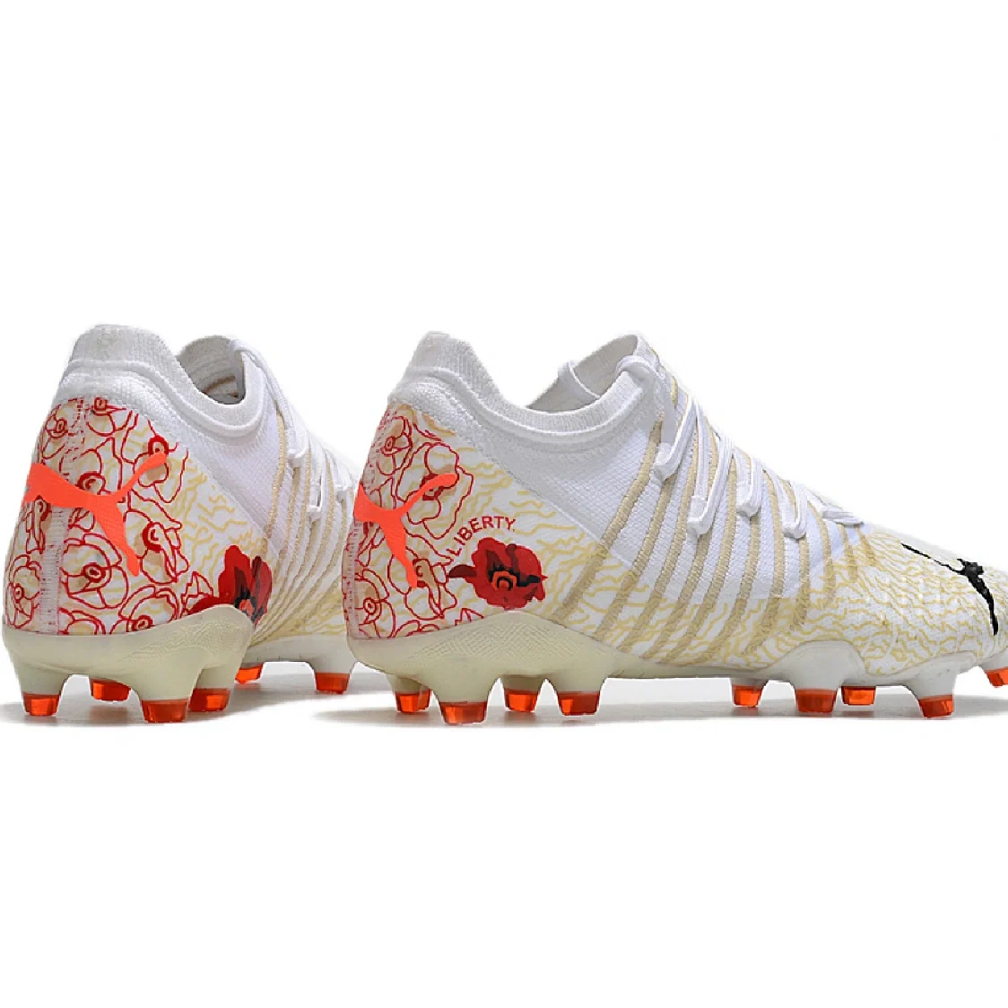 Botas de fútbol Puma Future Z 1.3 Liberty Pack FG para terreno firme, color negro y azul