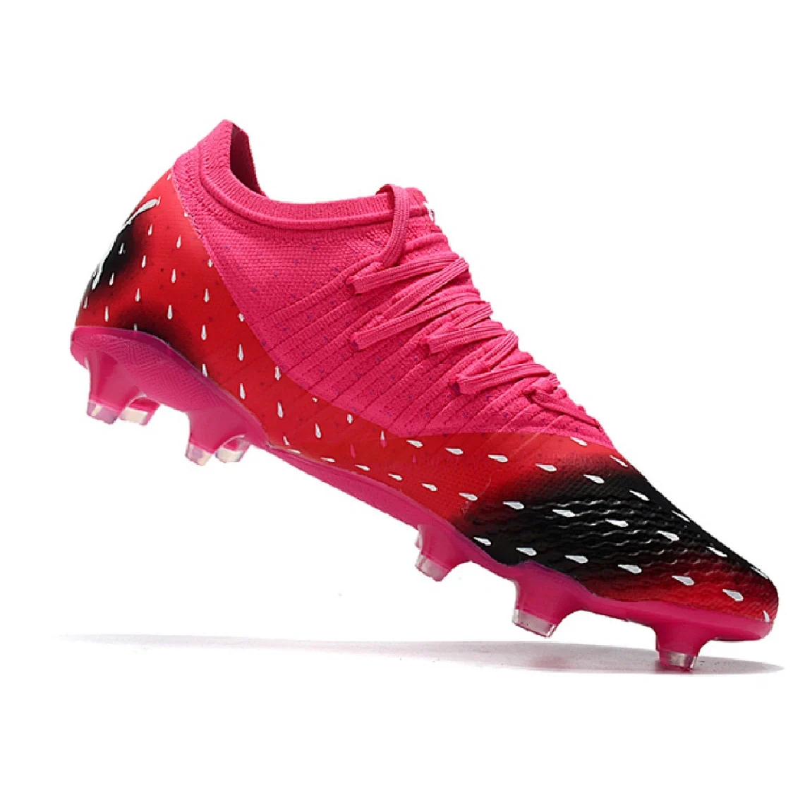 Botas de fútbol Puma Future Z 1.3 FG para terreno firme, color rosa y rojo