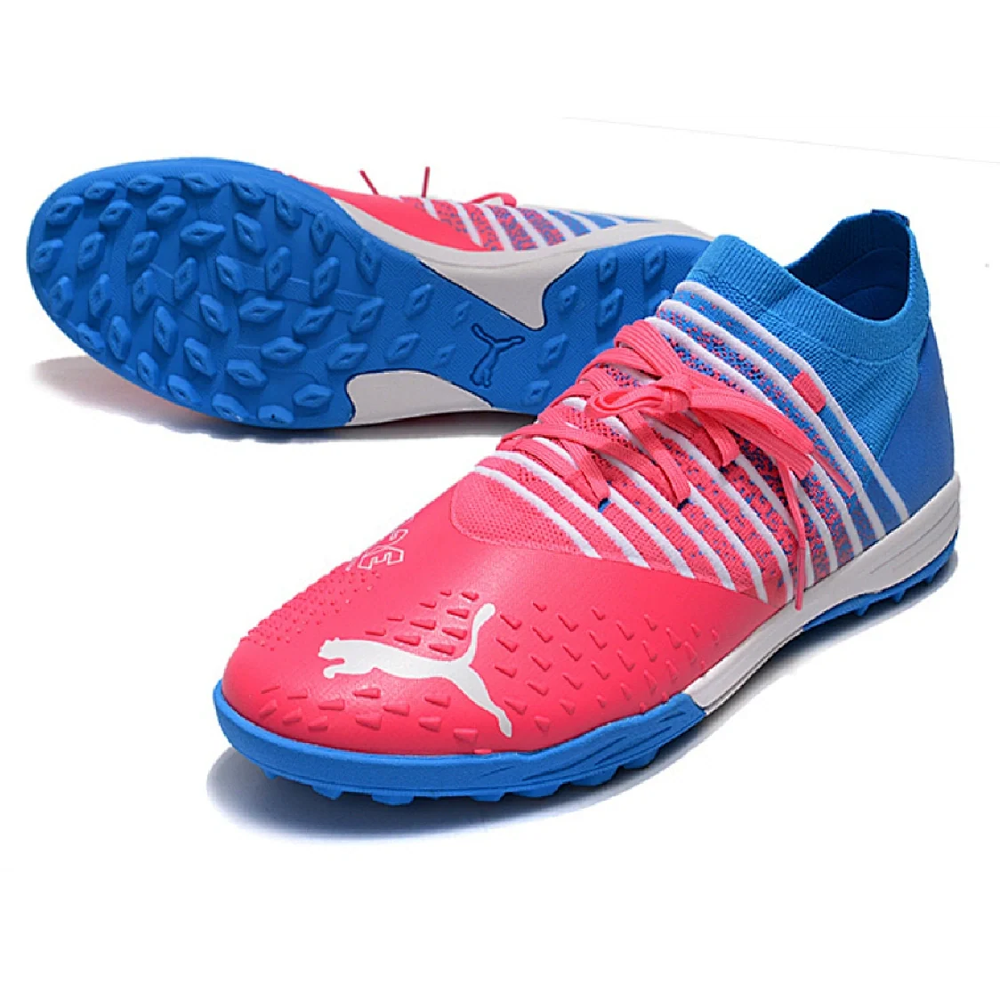 Puma Future Z 1.3 Turf TF Blue and Pink Football Boot