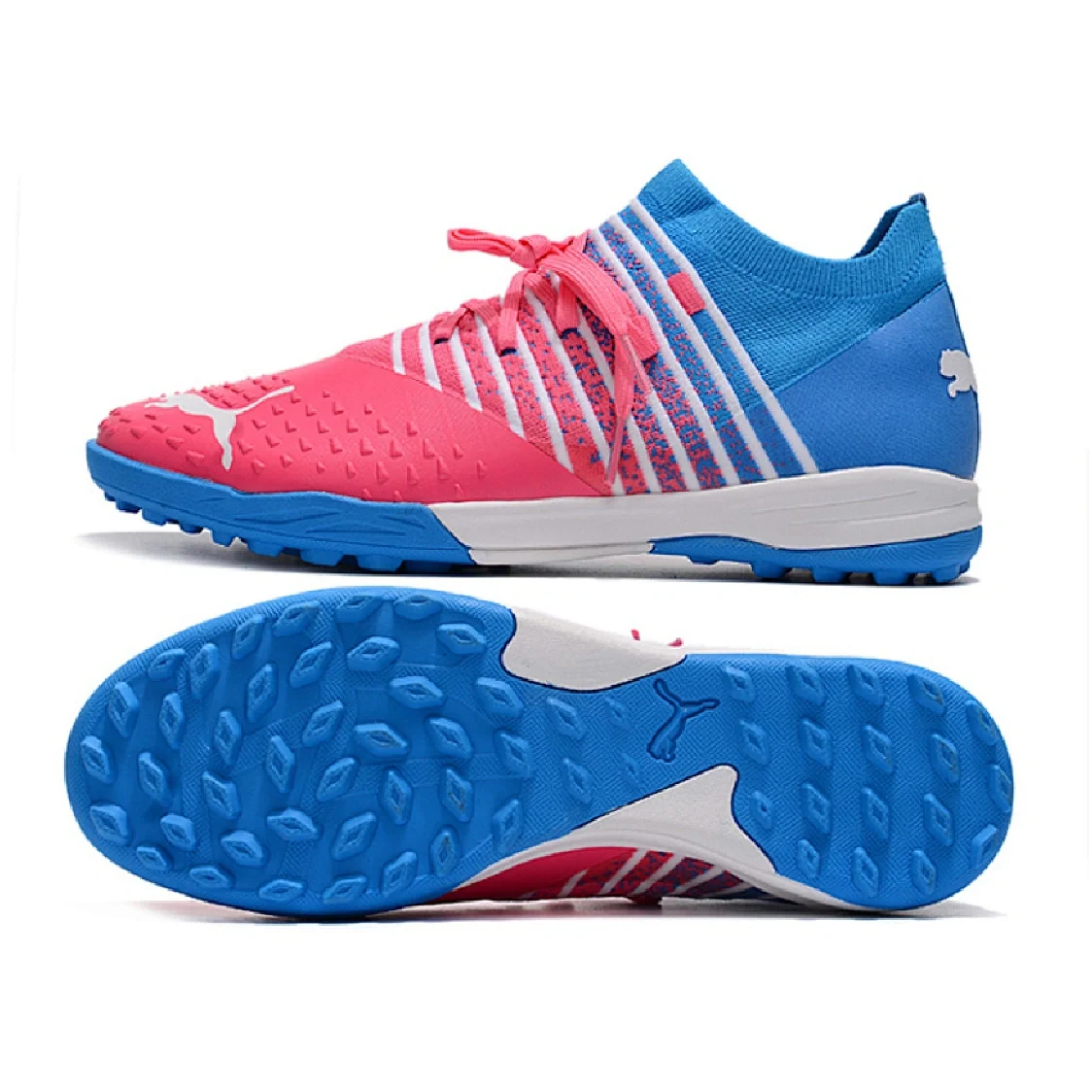 Puma Future Z 1.3 Turf TF Blue and Pink Football Boot