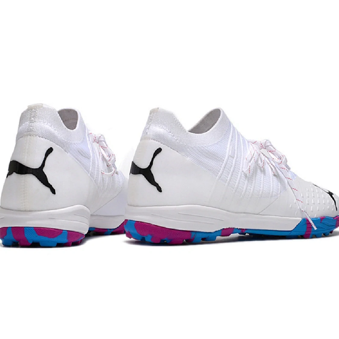 Puma Future Z 1.3 Turf TF White Pink and Blue Football Boot