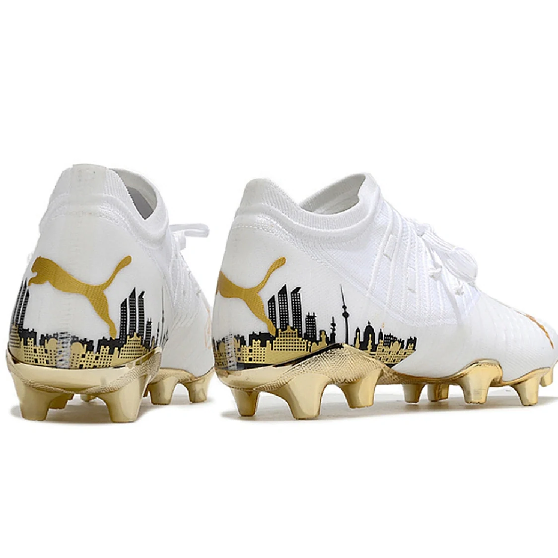 Puma Future Z1.3 White and Gold Firm Ground FG Football Boot