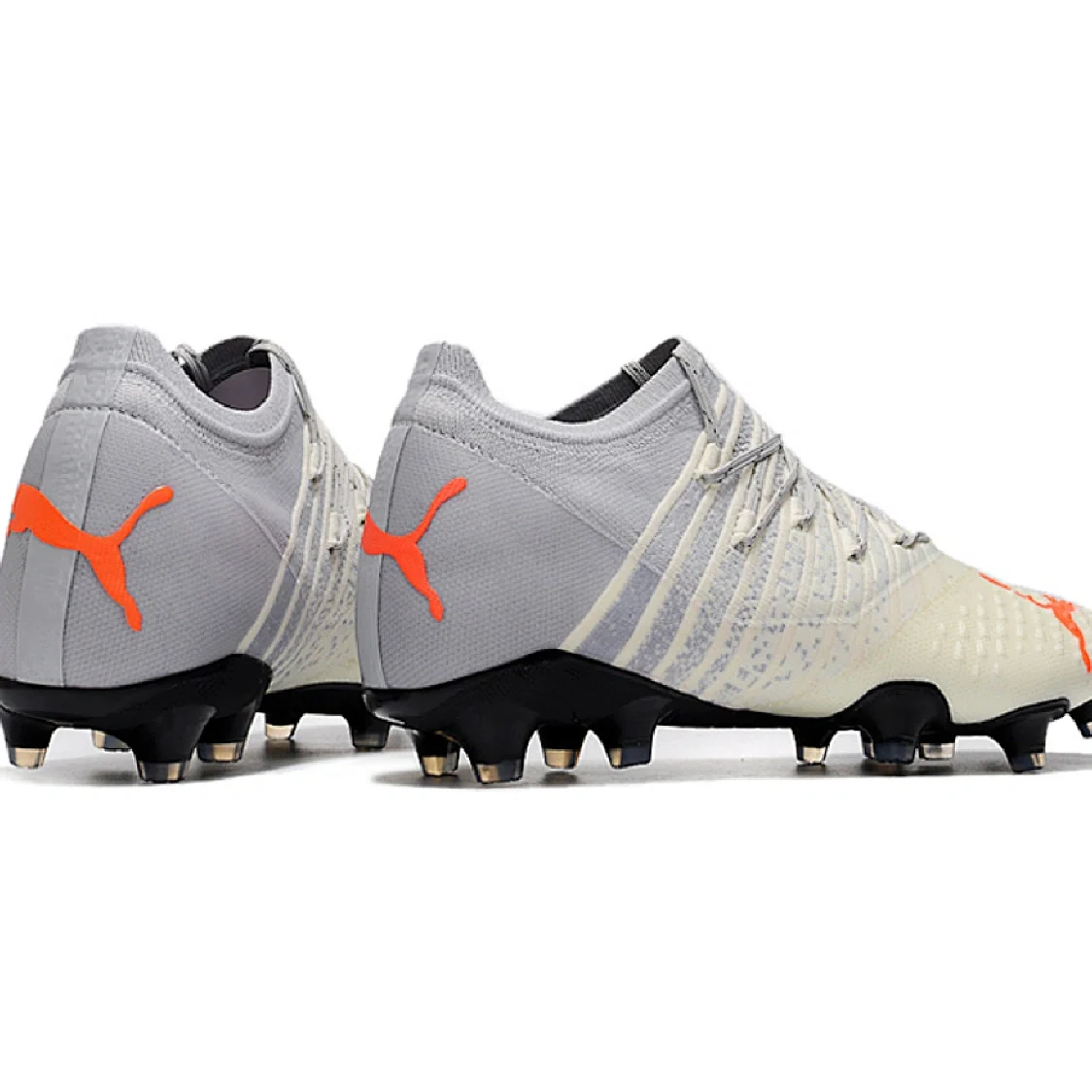 Puma Future Z 1.3 White and Gray Firm Ground FG Football Boot