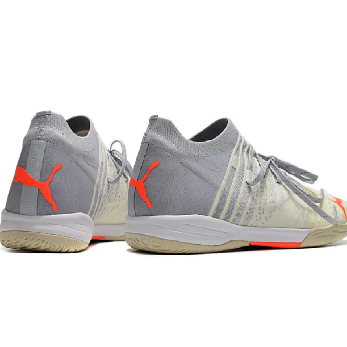 Puma Future Z 1.3 White and Gray Indoor IC Football Boot