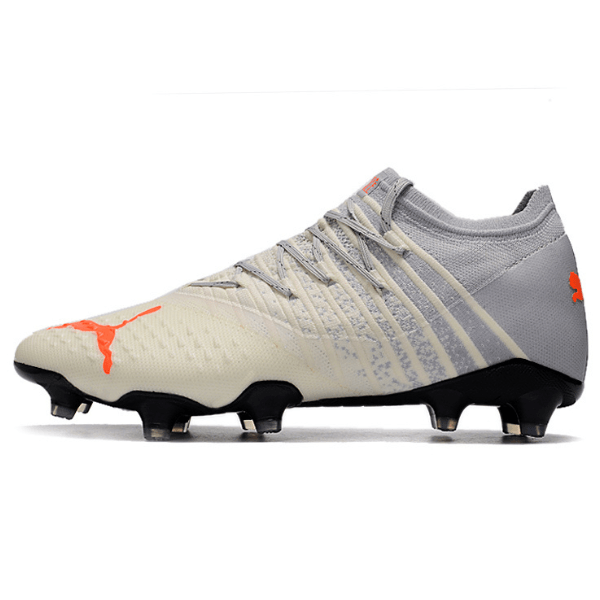 Puma Future Z 1.3 White and Gray Firm Ground FG Football Boot