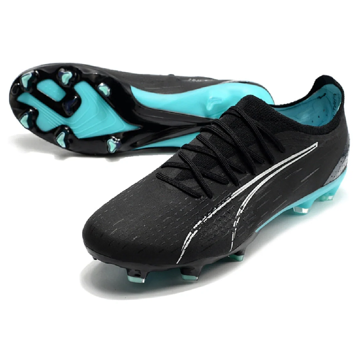 Puma Ultra Ultimate Black and Blue Firm Ground FG Football Boot