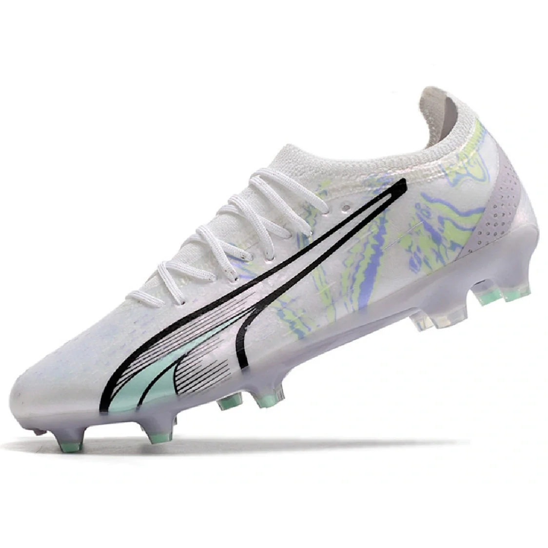 Puma Ultra Ultimate Brilliance Pack Black and Yellow Firm Ground FG Football Boot